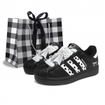 Adidas Originals SUPERSTAR Polka Dot Black Pearl, Ostukott Kulumiskindel Madalad Lauaketsad Naiste EG4959(Team598-BOX) 35⅔