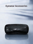 Chanel must tepitud nahast prillitoos/p&auml;ikeseprillitoos must