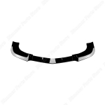3 tk Esikaitseraua Huul L&otilde;hestaja Spoiler Difuusor Kerekomplektid Mercedes Benz E-klassi Kupee C207 W207 AMG E300 E350 E500 2009-2012 jaoks