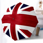 1 tk Union Jack Briti lipp Automaatselt kokkupandav vihmavari - Kaasaskantav reisivihmavari 8 ribiga tugeva raami, igap&auml;evaseks kasutamiseks tuulekindla