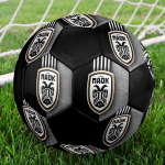 FC PAOK Jalgpall, v&auml;rviline, sobib igas vanuses, masin&otilde;mmeldud, PVC-materjal, v&otilde;istlustasemel, vastupidav ja k&otilde;rge p&otilde;rkega