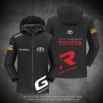 HWKE6 2026 Toyota Meeskonna &Uuml;htne GR V&otilde;idus&otilde;idu &uuml;likonna jakk Muudatusklubi Tarvikud Kevad-S&uuml;gis Tuule- ja Veekindel jakk L black