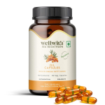 Wellwith by Ayuzera Astelpaju&otilde;li Omega 7 Kapslid 30 Taimset Tabletti | Looduslik Omega 3 6 9 Rasvhapete Toidulisand 500mg