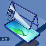 360 t&auml;iskaitse&uuml;mbris OnePlus Nord 3 5G jaoks, kahepoolne magnetiline adsorptsioon, karastatud klaasist kaitsekate One Plus Nord3 ACE 2V jaoks OnePlus Nord 3 5G sinine