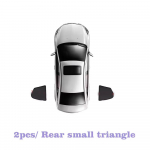 Magnetilised P&auml;ikesesirmid Xpeng G6 Tarvikutele 2024 2025 Auto P&auml;ikesesirmid Varikatted Kardin Privaatsuse Varjutamine Auto Tarvikud Rear small triangle