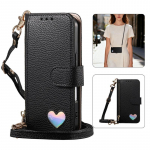 T&otilde;mblukuga klappkaardi&uuml;mbris Kott Samsung Galaxy A53/A54/A55/A56/A14/A15/A17/A16 jaoks K&ouml;iega telefoni&uuml;mbris Opp Bag&For iPhone 16 must