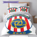 FC Zbrojovka Brno Voodipesu Tekikomplekt Tekikott Padjap&uuml;&uuml;r Kodu Kaunistus S&uuml;nnip&auml;eva Kingitus (1 * tekikott + 2 * padjap&uuml;&uuml;ri, ilma s&uuml;damikuta) 135x200cm blue