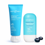Dot & Key Barj&auml;&auml;ri parandav + niisutav &otilde;rn n&auml;opesuvahend 100 ml ja Dot & Key mustika niisutav barj&auml;&auml;ri parandav p&auml;ikesekaitsekreem SPF 50+ PA++++ 50 g | Nahahooldus C blue