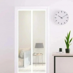 S&auml;&auml;sekindel kardin S&auml;&auml;sev&otilde;rgud aknale Putukav&otilde;rk Ise sulguv uks Majapidamise ventilatsioonikardinad Magnetv&otilde;rk (Black,90x210cm) must