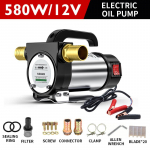 12V/24V/220V edasi-tagasi elektriline pumbapump 50L/min iseimev pump DC diiselpump k&uuml;tusejaotur 580W 12V single turn