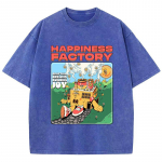 Train Happiness Factory Prindiga Pesemistaluvusega T-s&auml;rk Pehme Vintage Naiste L&uuml;hikeste Varrukatega Hingav Topp Lihtsalt Hooldatav Mugav Naiste T-s&auml;rgid S