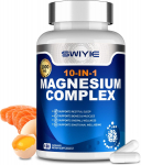 SWIYIE 10-&uuml;hes magneesiumikompleks 1000 mg - Toidulisand gl&uuml;tsinaadi ja tauriiniga 1 pack
