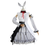 Project Sekai Kagamine Rin & Kagamine Len Porrulauk Valge Cosplay Kost&uuml;&uuml;m Medium white