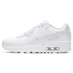 Nike Air Max 90 Nahast Madalad Laste Jooksukingad Valged Unisex CD6864-100 36.5
