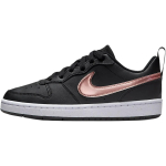 Nike Court Borough Nahast Madalad Tennise/Skateboarding Jalan&otilde;ud Must Kuldne Unisex HF7307-001 38.5 kuld