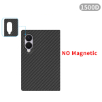 Samsung Galaxy Z Fold 8 laia korpuse tagakaane raam 600D Aramid s&uuml;sinikkiud 400D 1500D Raam K&otilde;va kestaga tagakaas Magnetiline kate Galaxy Z Fold 8 Wide black