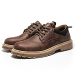 Moodsad Retro Nahast Meeste Kingad Uus Briti Stiil Retro T&ouml;&ouml;riistakingad Meeste Vabaaja Jalan&otilde;ud Platvormtossud Mehed Zapatos De Hombre 45 tumepruun v&auml;rv