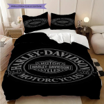 Harley-Davidson &Ouml;&ouml;s&otilde;it Kolmeosaline komplekt(1 * tekikott + 2 * padjap&uuml;&uuml;ri, ilma s&uuml;damikuta) J&otilde;ulu s&uuml;nnip&auml;evakingitus Tekikott ja padjap&uuml;&uuml;r 135x200cm