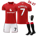 Man U Punane Saatan Kodus 7 Ronaldo Laste Jalgpalli S&auml;rgi Komplekt 2026 Uus Spordi Jalgpalli Komplekt xs punane