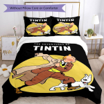 3 tk Tintini seiklused Voodipesukomplekt Tekikoti sulgemine Sisaldab 1 tekikotti ja 2 padjap&uuml;&uuml;ri, pehme ja mugav k&otilde;ikideks aastaaegadeks. 135cmx200cm black
