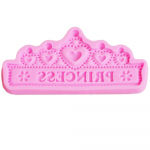Silikoonist koogivorm DIY Princess Crown &scaron;okolaadiželee k&uuml;psetusvorm Fondant koogi kaunistamiseks roosa