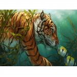 Teemantmaal Ristpistes Teemanttikandid Tiiger Loomad Pilt Teemantmosaiik Kodukaunistus 20X30CM