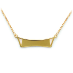 Les Tr&eacute;sors De Lily [B9945] - kullatud kaelakee  Identity  - 40 cm - 10x30 mm kuld