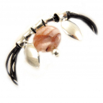 Les Tr&eacute;sors De Lily [D6978] - Bracelet Argent 'Jedy' Quartz H&eacute;mato&iuml;de pruun