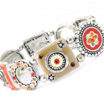 Les Tr&eacute;sors De Lily [D9674] - Bracelet Cr&eacute;ateur 'Esmeralda' Orange oranž