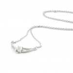 Les Tr&eacute;sors De Lily [I4713] - Collier Argent 'Scarlett' blanc valge