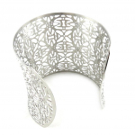 Les Tr&eacute;sors De Lily [N1806] - Bracelet Acier 'Carmen' argent&eacute; h&otilde;be