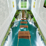 3D koridori vaip Kodu/kontori vaip Magamistoa vaip Sissep&auml;&auml;s/Esik uksemati ala Vaip elutuba 140cm*100cm