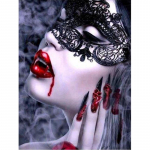 5D DIY teemantmaal  Naine vampiir  3D kivist tikand ristpistes 20X30CM