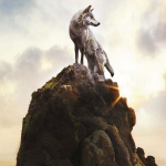 DIY teemantmaal  Wolf King Climb Top  Loomade teemanttikandid Ristpistes kodukaunistus 30X30CM
