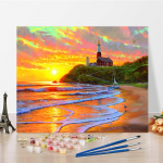 DIY v&auml;rvid numbrite j&auml;rgi &otilde;limaali komplekt L&otilde;uend DIY &otilde;limaal numbrite j&auml;rgi Seinakunsti kaunistused kodukinki kunstiks ja hobideks 40x50cm no frame