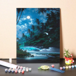 DIY v&auml;rvid numbrite j&auml;rgi &otilde;limaali komplekt L&otilde;uend DIY &otilde;limaal numbrite j&auml;rgi Seinakunsti kaunistused kodukinki kunstiks ja hobideks 40x50cm no frame