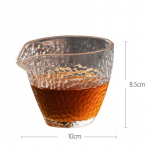 Haamri mustriga kuumakindel klaasist teekann jaotur Loov l&auml;bipaistev teetass Kung Fu Chahai veetass koduseks joogin&otilde;ud puhas