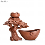 Teefilter lilla savi lekkimine &otilde;iglase tassiga Kung Fu joogin&otilde;ud teetseremoonia tarvikud kiirs&otilde;el