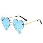 Mood V&auml;rvilised s&uuml;damega p&auml;ikeseprillid Naiste Mehed Naljakad peol p&auml;ikeseprillid Naiste suured metallist &auml;&auml;risteta varjud Prillid Juhi prillid sinine