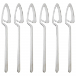 6 tk S&ouml;&ouml;giriistade komplekt Must &otilde;htus&ouml;&ouml;ginoad Lauan&otilde;ude komplekt Roostevabast terasest s&ouml;&ouml;gin&otilde;ude komplekt K&ouml;&ouml;k magustoidunoad H&otilde;beda lauan&otilde;ude komplekt 6pcs knife h&otilde;be