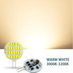 LED G4 &uuml;mmargune kohtvalgusti pirn, 10 pakk AC12V-48V 3W 5730 24 ledsi kattevalgustid soe valge v&auml;rv