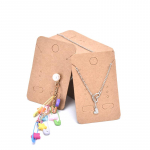 100 tk K&otilde;rvar&otilde;ngad Kaelakee hoidja Kuvakaart Ehete N&auml;idik Kraft Card Silt khaki