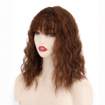 MISS WIG Naiste loomulikud lokkis juuksepikendused koos tukkidega L&uuml;hike parukas S&uuml;nteetiline Fiber Corn Perm Juukset&uuml;kk Cosplay Party igap&auml;evane kasutamine