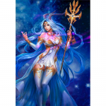 5D isetehtud teemantmaali multifilmi naine ristpistes komplekt t&auml;is&uuml;mmarguse puuri tikandiga mosaiikkunst pilt elukaunistusest Full Round 20x30CM