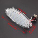 Led numbrim&auml;rgi tuli tagumine m&auml;rgituli Opel Vauxhall Astra F Corsa Vectra Tigra Agila haagissuvila kupee Kasten Stufenheck jaoks valge