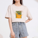 Naiste Hirsionsani T-s&auml;rk, 100% puuvillane naiste pehmed riided, suur džemprid, lahedad t&uuml;drukud, vabaaja kirjad, 2022. aasta Harajuku &scaron;ikid s&auml;rgid M tumesinine v&auml;rv