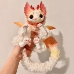 Fantaasia olend Sarv Lendav draakonnukk Lateksist kaunistused Draakoninukk 50cm