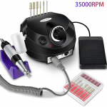 35000 RPM elektriline k&uuml;&uuml;nepell Professionaalse manik&uuml;&uuml;ri masina k&uuml;&uuml;nelihvija komplekt k&uuml;&uuml;nepuuriga kaasaskantav k&uuml;&uuml;ne salongi poleerimisseade US Plug