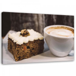 L&otilde;uendiprint Coffee Cappuccino Cake 60x40 pruun