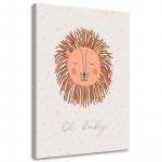 L&otilde;uenditr&uuml;kk Lastepilt L&otilde;vi Aafrika 40x60 oranž